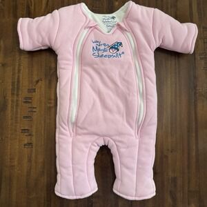 Baby Merlin's Magic Sleepsuit Size Small, 3/6 Months, 12-18 Lbs, Pink